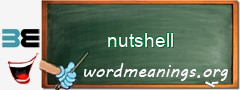 WordMeaning blackboard for nutshell